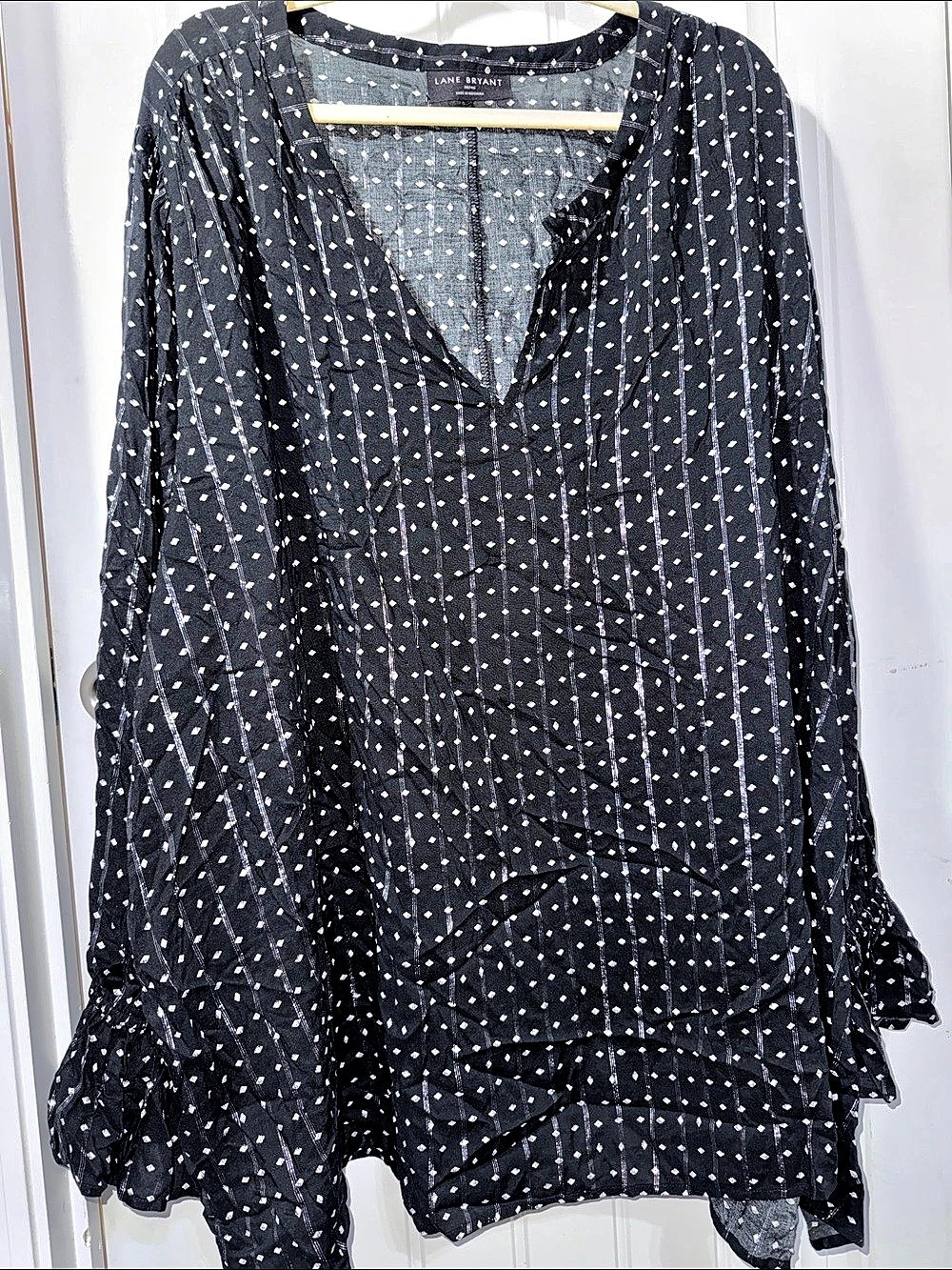 Lane Bryant Printed Long Sleeve Blouse Size 38/40 Like New